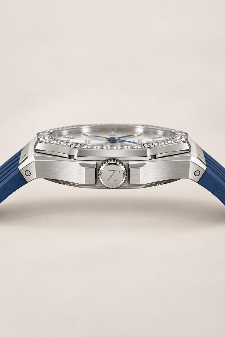 Silver Stardust Crystal Elegance Sapphire Watch