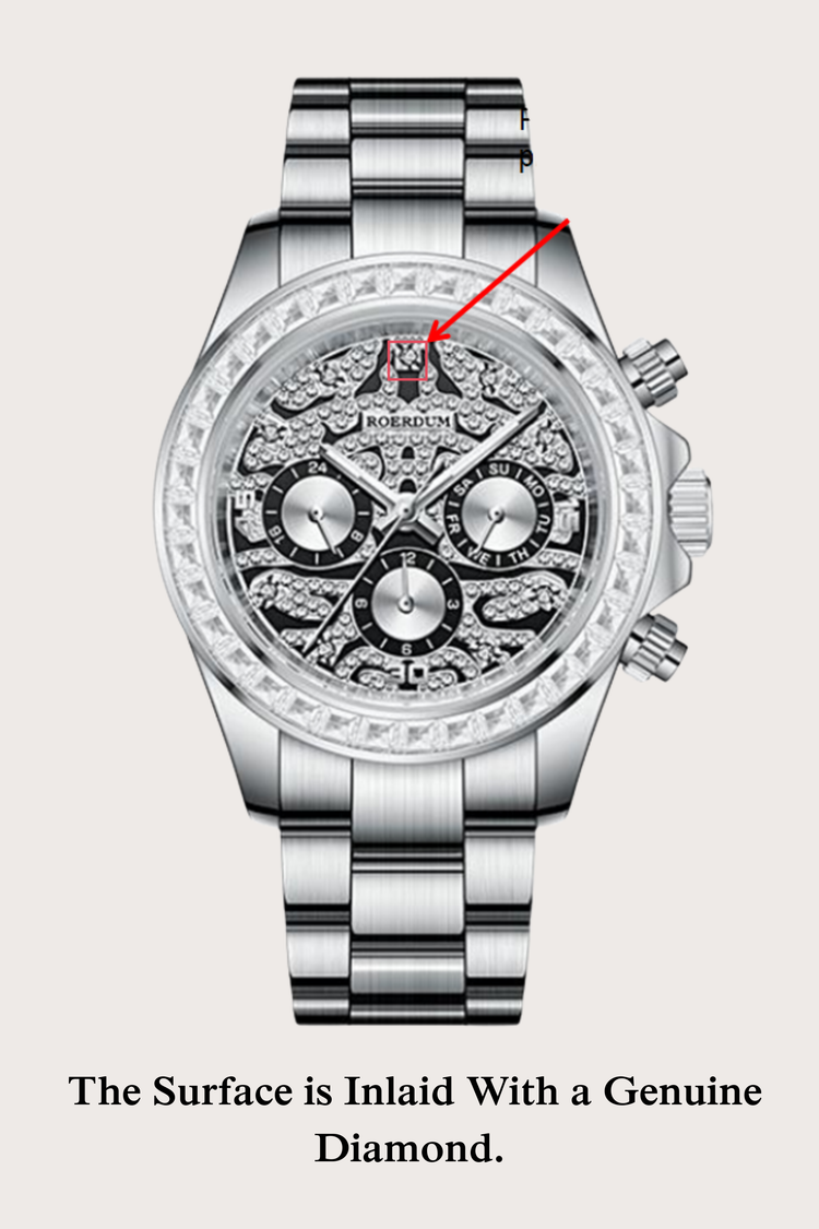 Tiger Daytona | Silver Fully Automatic Watch| A  Roerdum Edition - (ZIVROTGDTSLV0105)