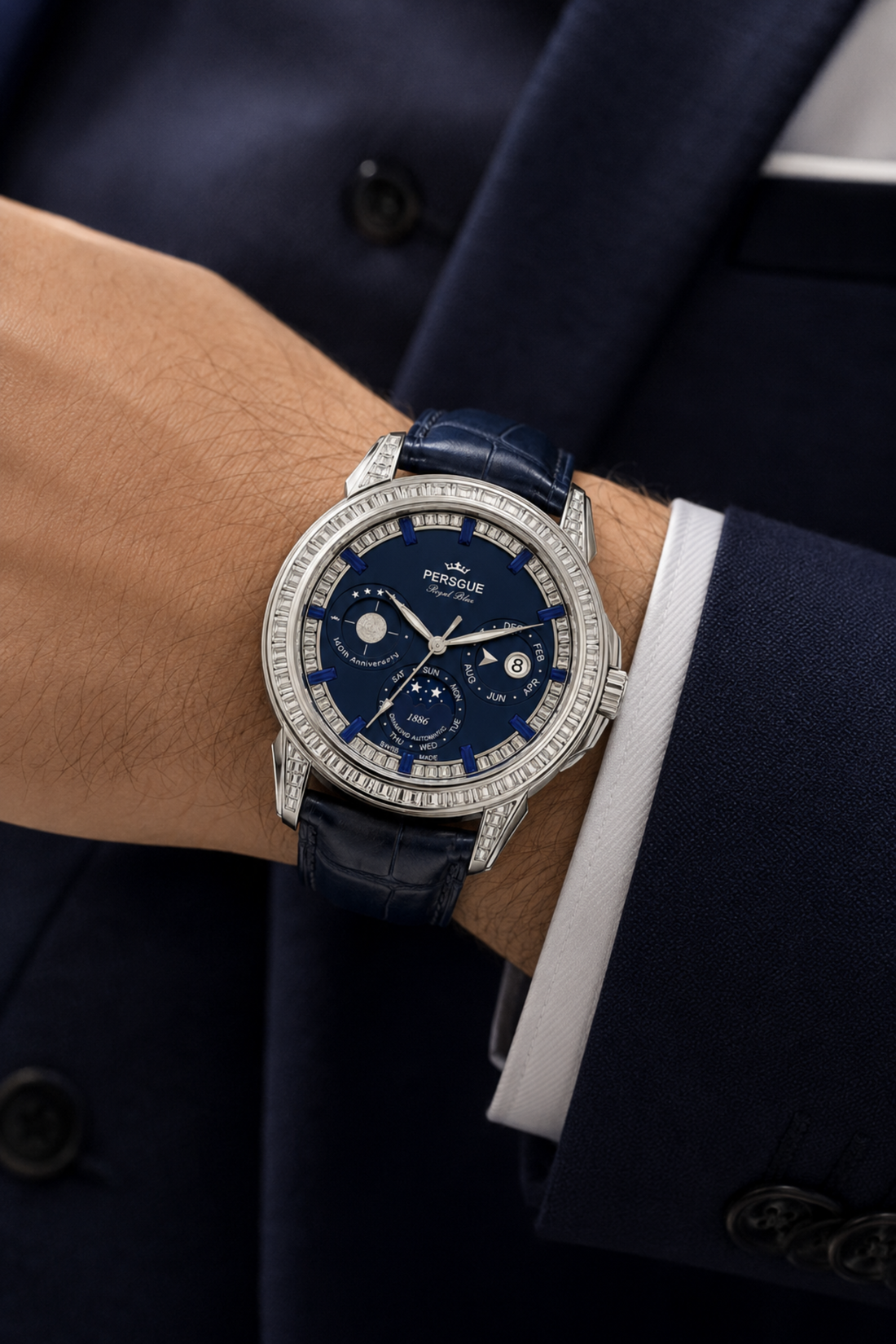 Titanic Moonphase Swiss Masterpiece Swiss Precision Watch