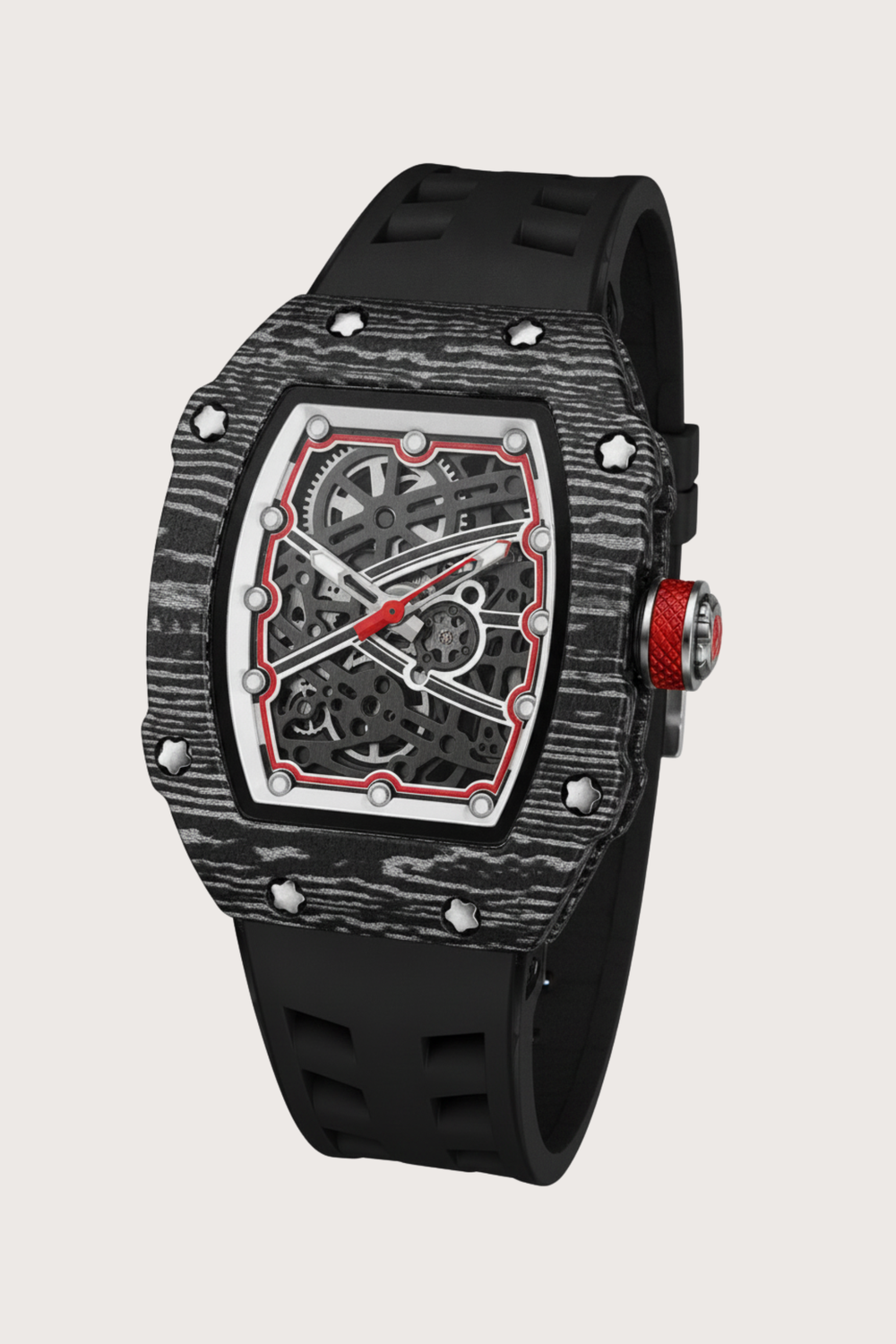 Titanium Black Skeleton Timepiece Watch | Zivanche Edition (44219691)
