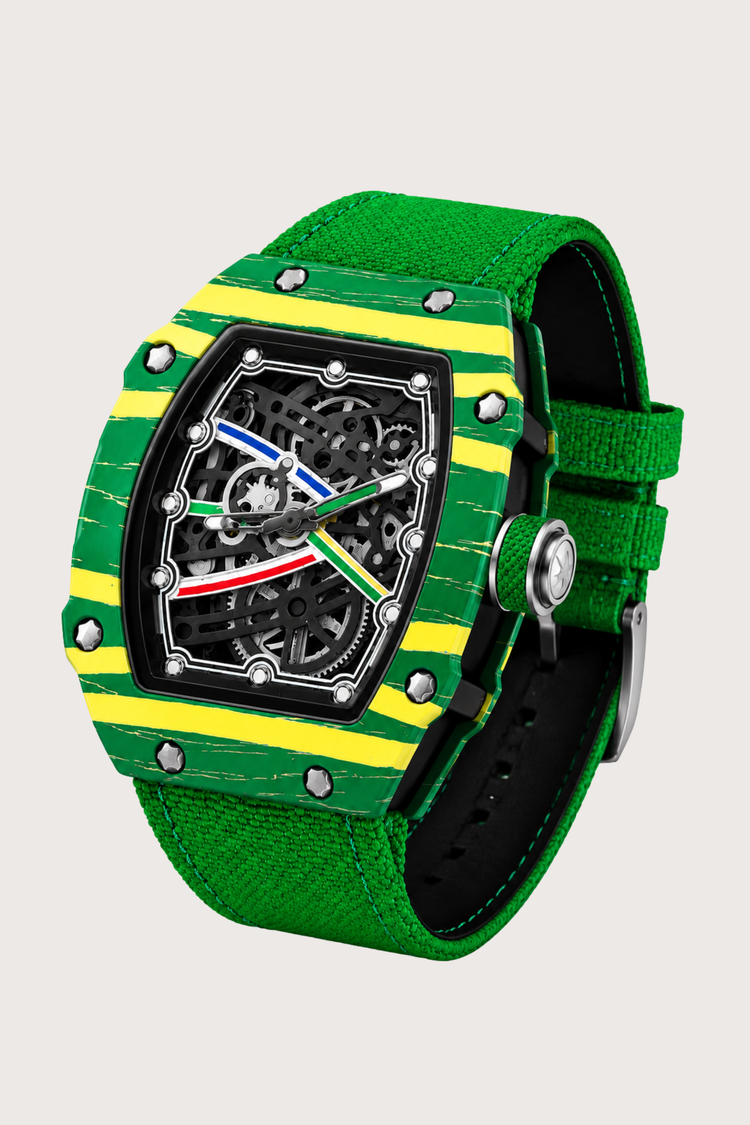 Titanium Green Skeleton Timepiece Watch (44219703)