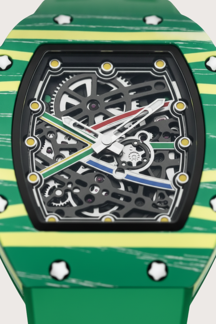 Titanium Green Skeleton Timepiece Watch | Zivanche Edition (43413955)
