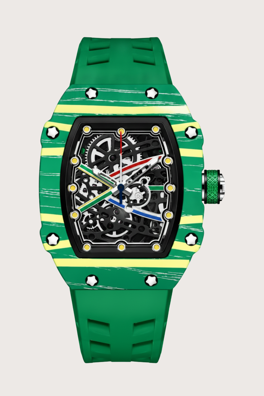 Titanium Green Skeleton Timepiece Watch | Zivanche Edition (43413955)
