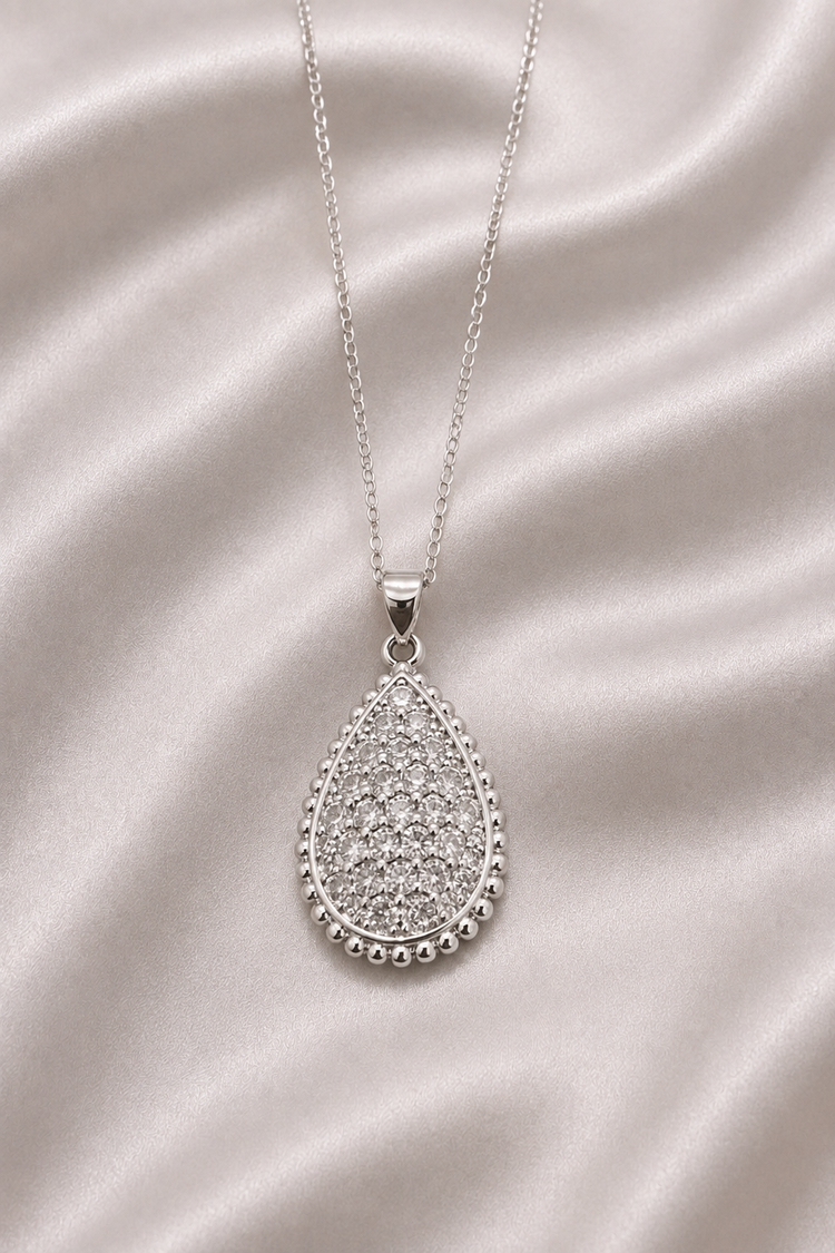 Twin Radiance Teardrop Gemstone Jewelry Duo
