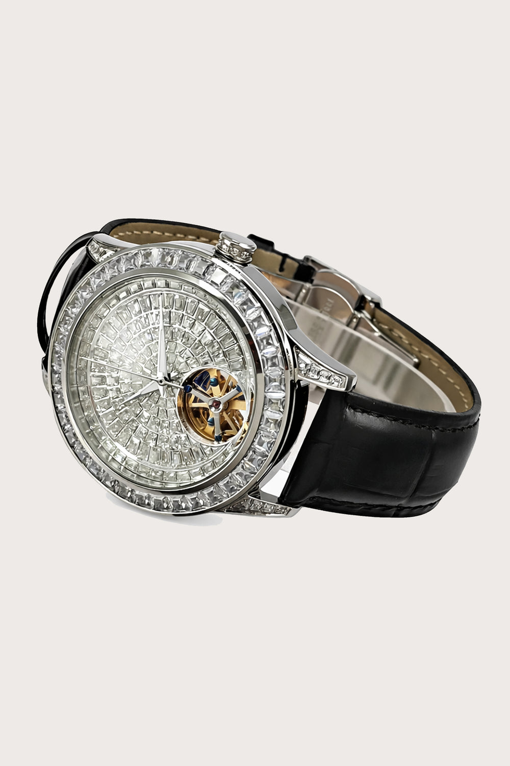 NovaCore Diamond | Black Silver Mechanical Watch