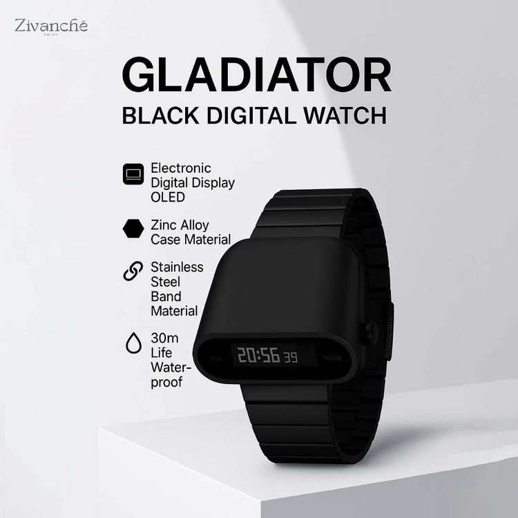 Gladiator | Black Digital Watch