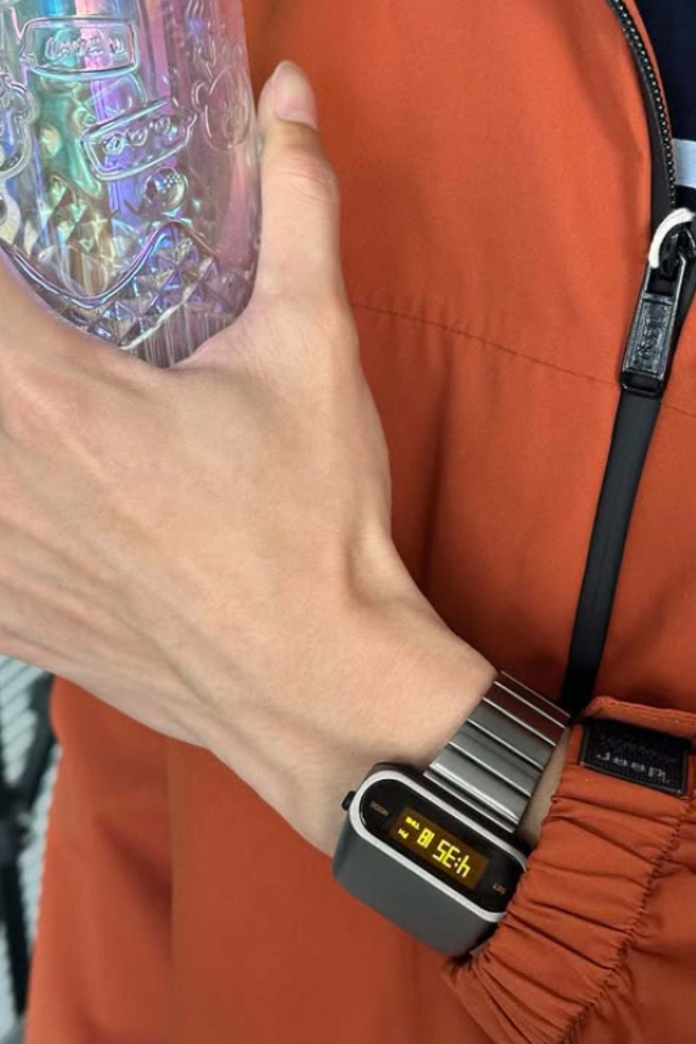 Gladiator | Metallic Grey Digital Watch