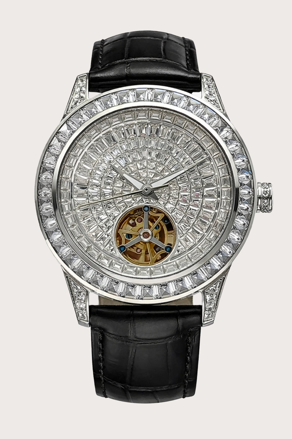NovaCore Diamond | Black Silver Mechanical Watch