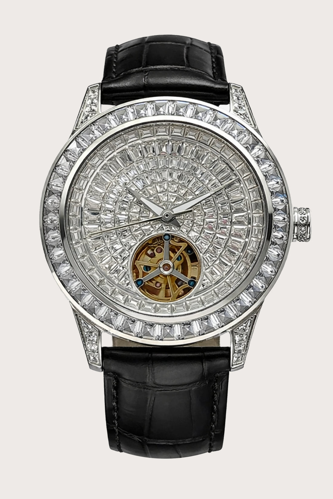 NovaCore Diamond | Black Silver Mechanical Watch