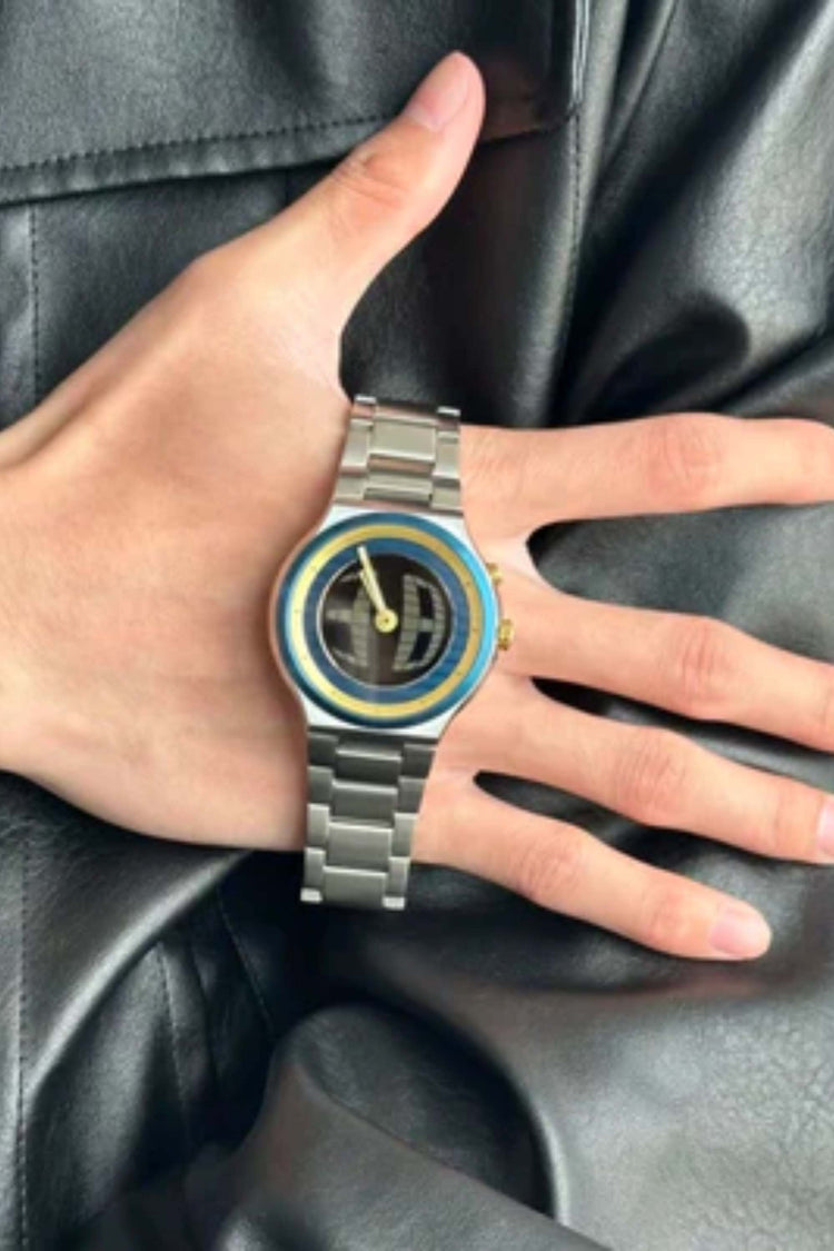 Spin Dial | Silver Blue Automatic Watch
