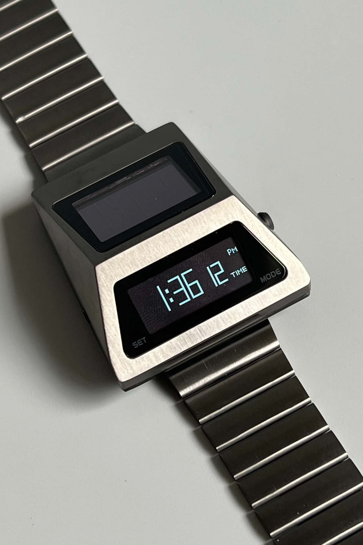 Moon Rover | Metallic Silver Digital watch