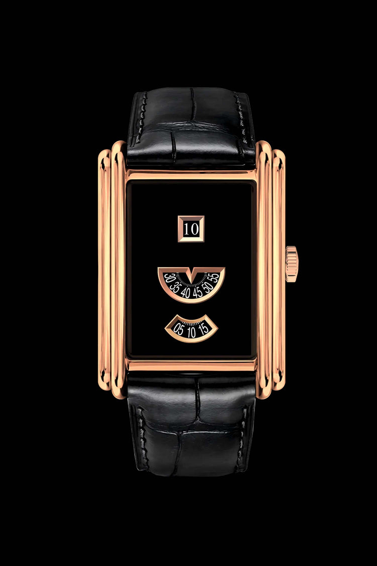 Retro Golden Sapphire Dial Time Gallery - Limited Edition Watch