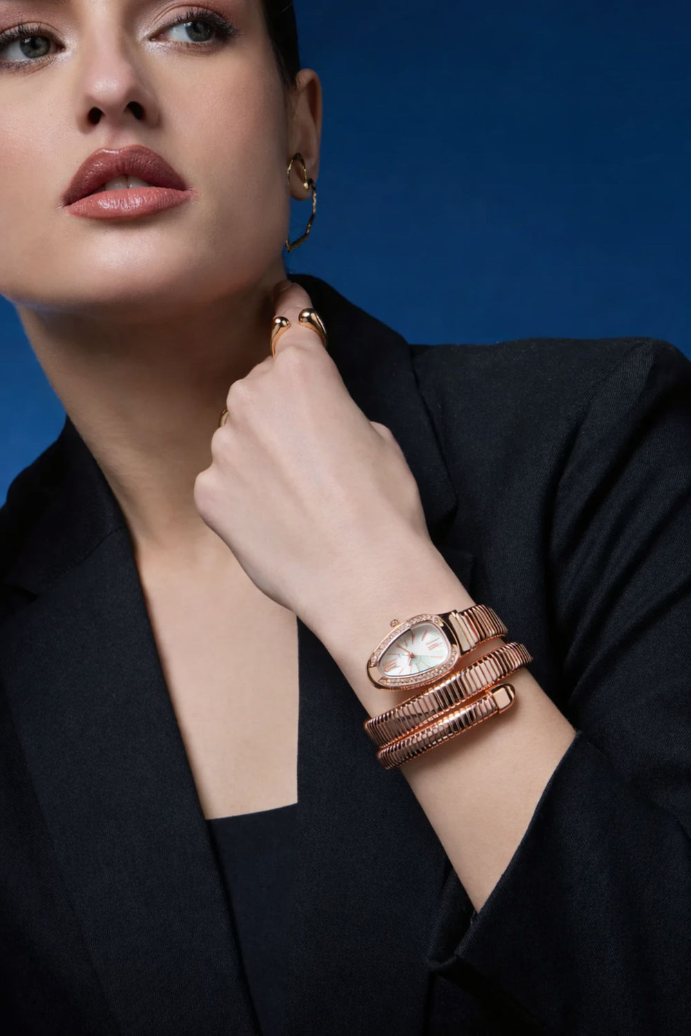 Le Serpent | Rose Gold White Serpenti Watch | A Bovbo Edition Watch - (42153772)