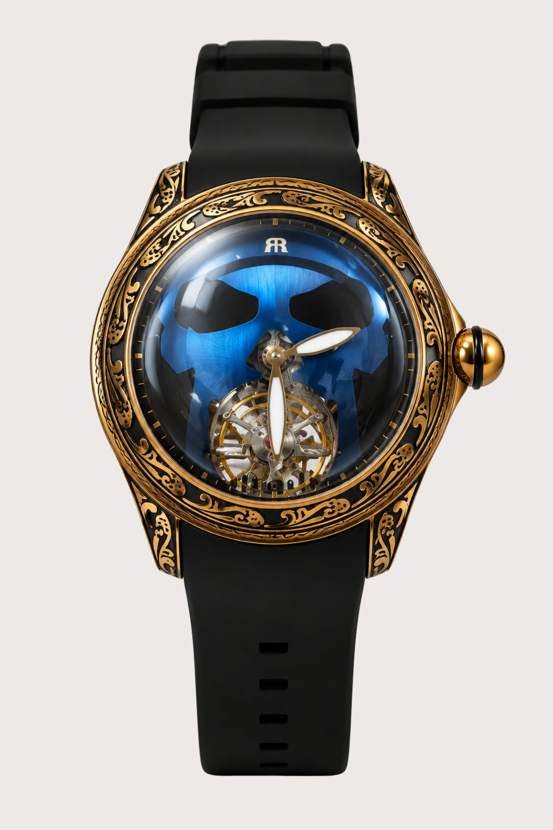Luxury Ornate Gold Astronomical Tourbillon Watch
