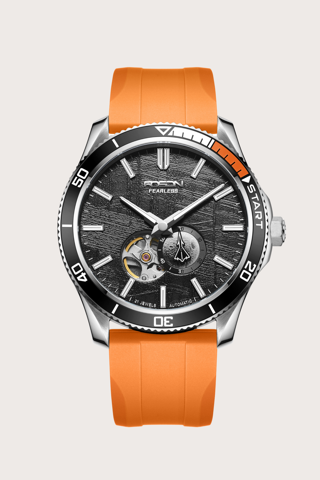 Zivanche Swiss | ROSDN G2219 Orange Automatic Mechanical Watch - (ZIVRORDORG0114)