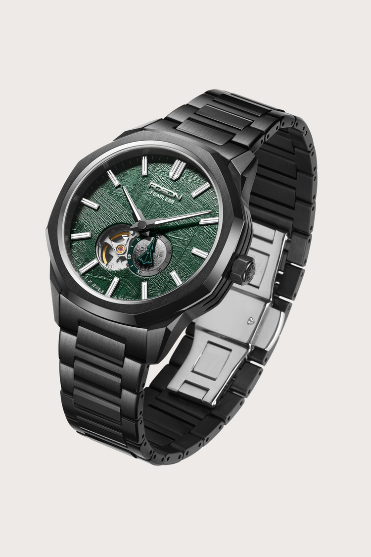 Zivanche Swiss | ROSDN G2218 Silver Black Automatic Mechanical Watch