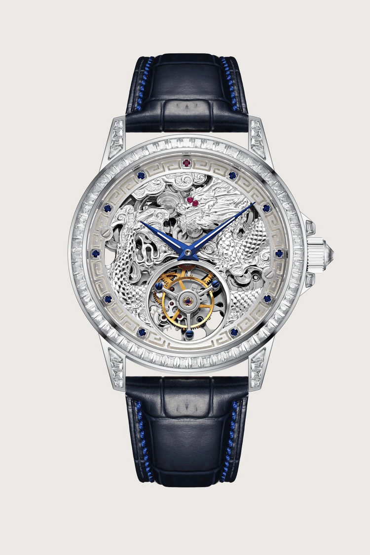 Master Series Zivanche Mclaro Edition The Supreme Ruler Watch with Butterfly Buckle-Real Rubies and Sapphires | Limited to 150 Pcs