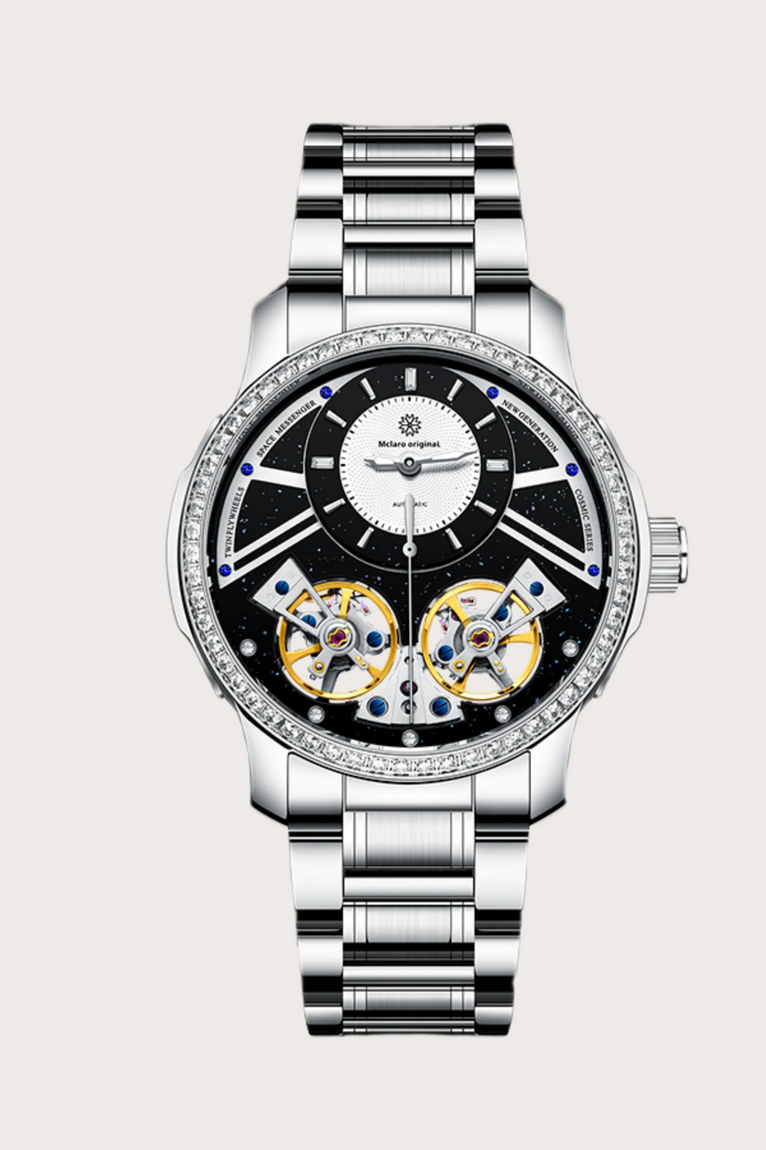 Supercar| Silver Black Hurricane | A Mclaro original Edition Watch
