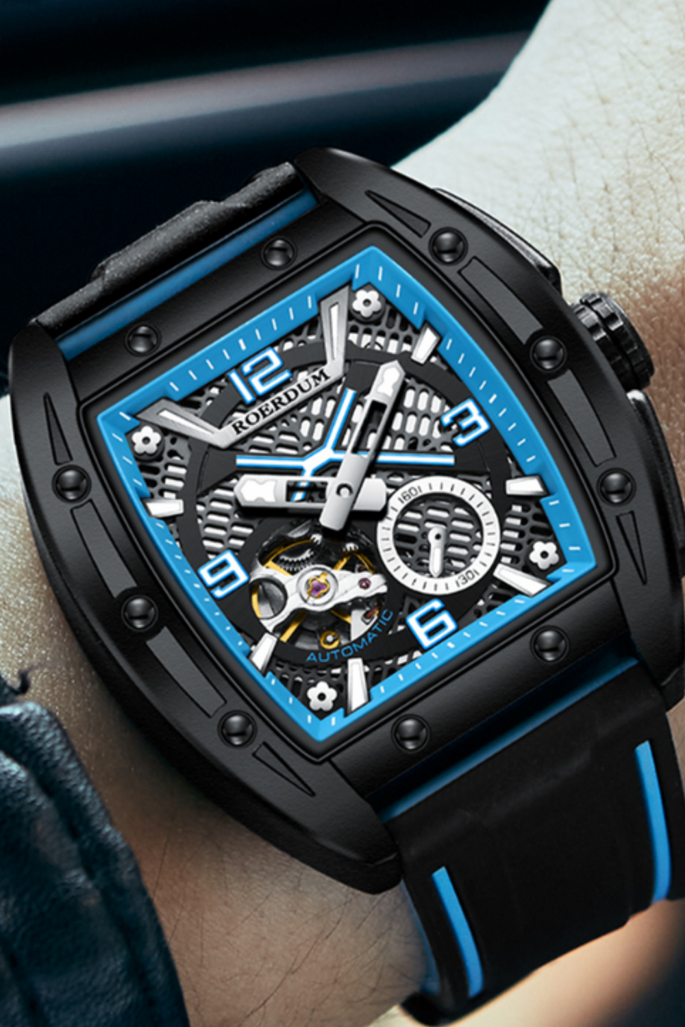Windstorm | Black Blue Fully Automatic Watch| A Roerdum Edition