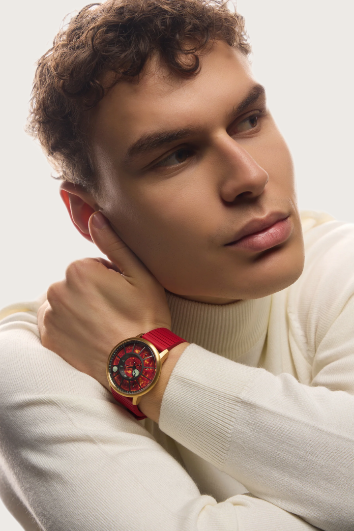 DAKOMON PLANET-RED TOURBILLON MANUAL MECHANICAL MOVEMENT