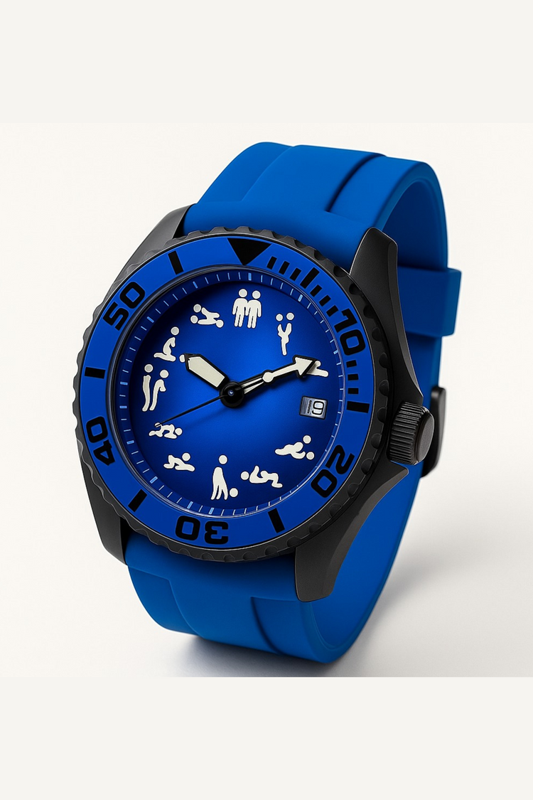 Luxury Pulse Forge Fun Time Blue Automatic Watch