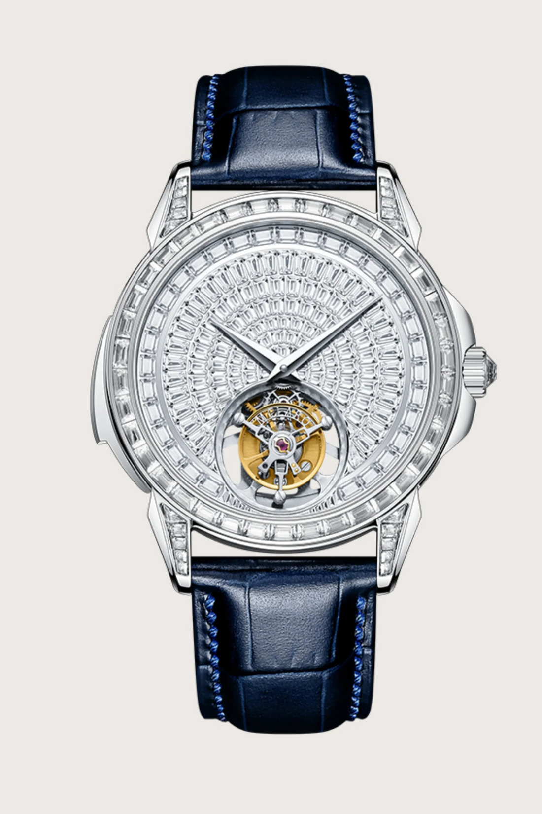 Master Series Zivanche Mclaro Edition Full Diamond-Tourbillon Watch