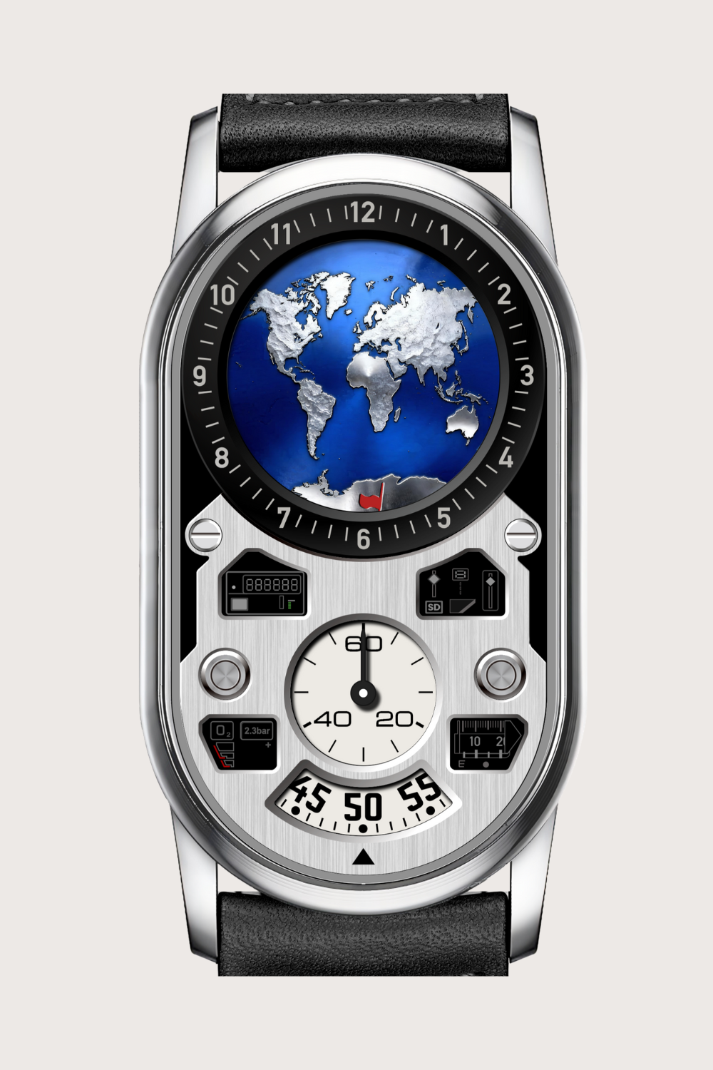 Luxury Earth Atlas Global Dashboard Limited Edition Watch