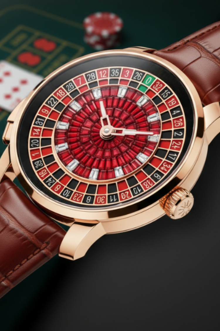Casino Series Rose Gold Roulette Automatic Watch – Spiral Three Edition - (41018909)
