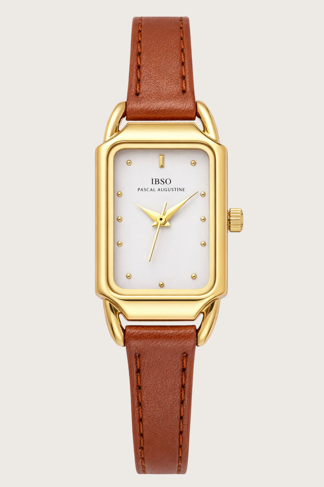 Elysian Gold | Brown White  Quartz Watch | IBSO Edition - (45530684)