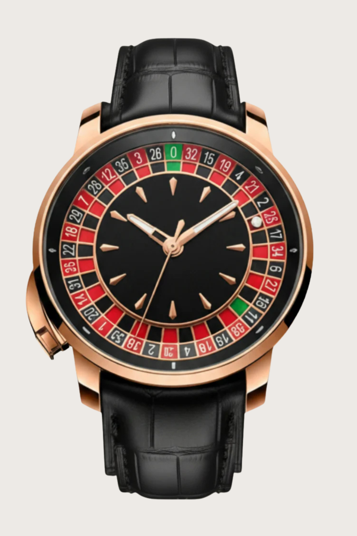 Casino Series Rose Gold Poker Roulette Automatic Watch (41614817)