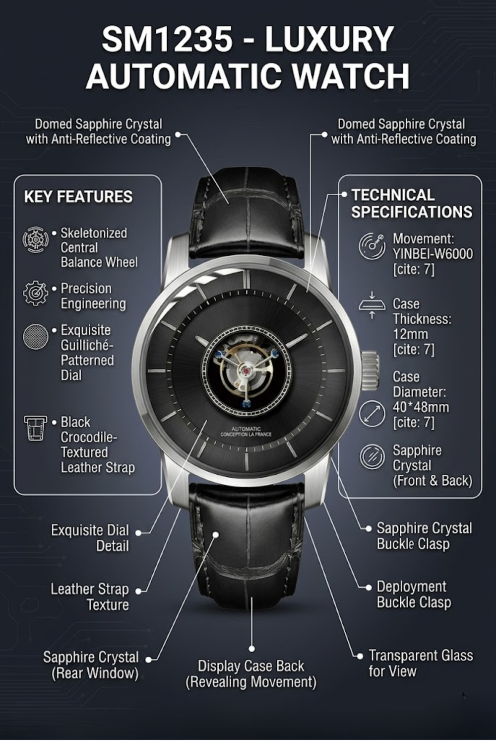 Skeleton Balance Wheel Prestige Watch