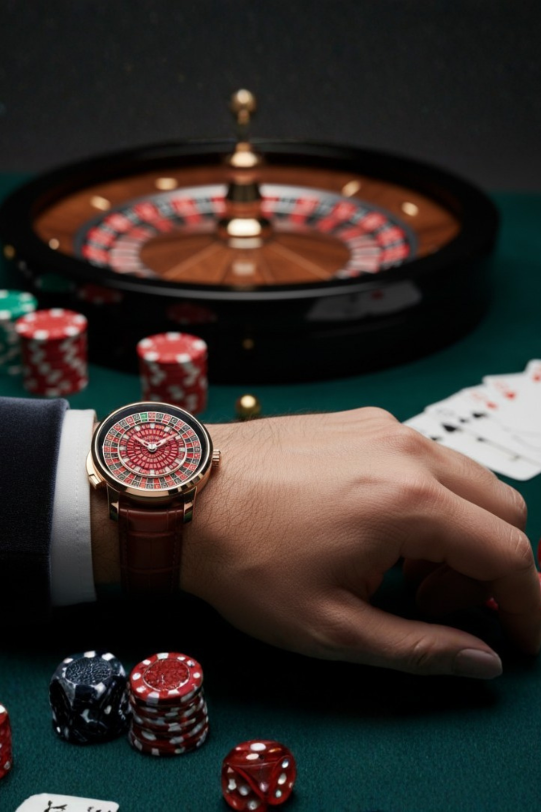 Casino Series Rose Gold Roulette Automatic Watch – Spiral Three Edition - (41018909)