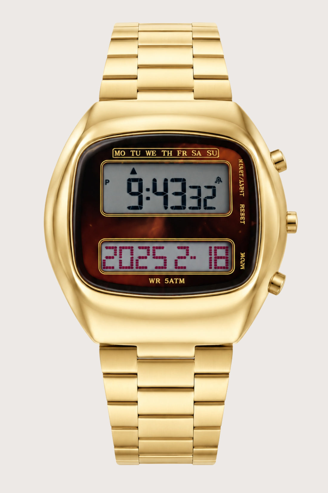 Aven TV | Golden Digital Watch - (41018891)