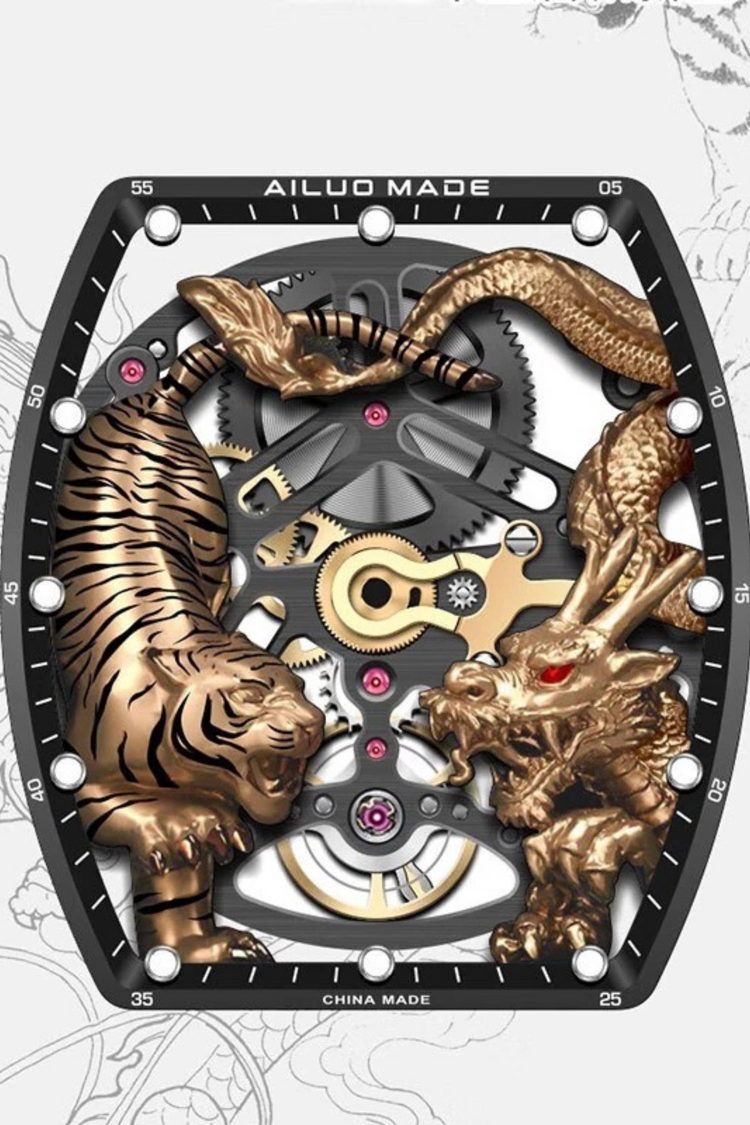 Men's Watch G6618 – Dragon & Tiger Edition Red Watch