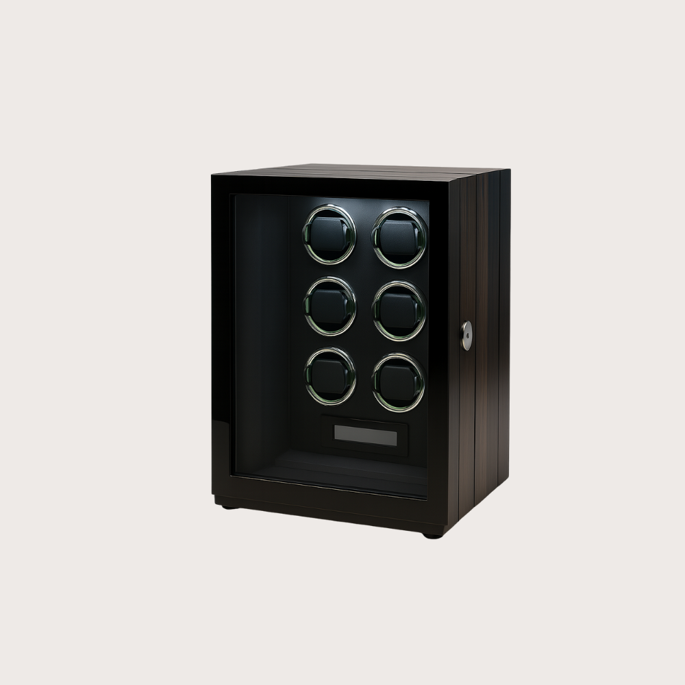 Zivanche LT-2606BHB-FP Luxury Automatic Watch Winder for 6 Watches