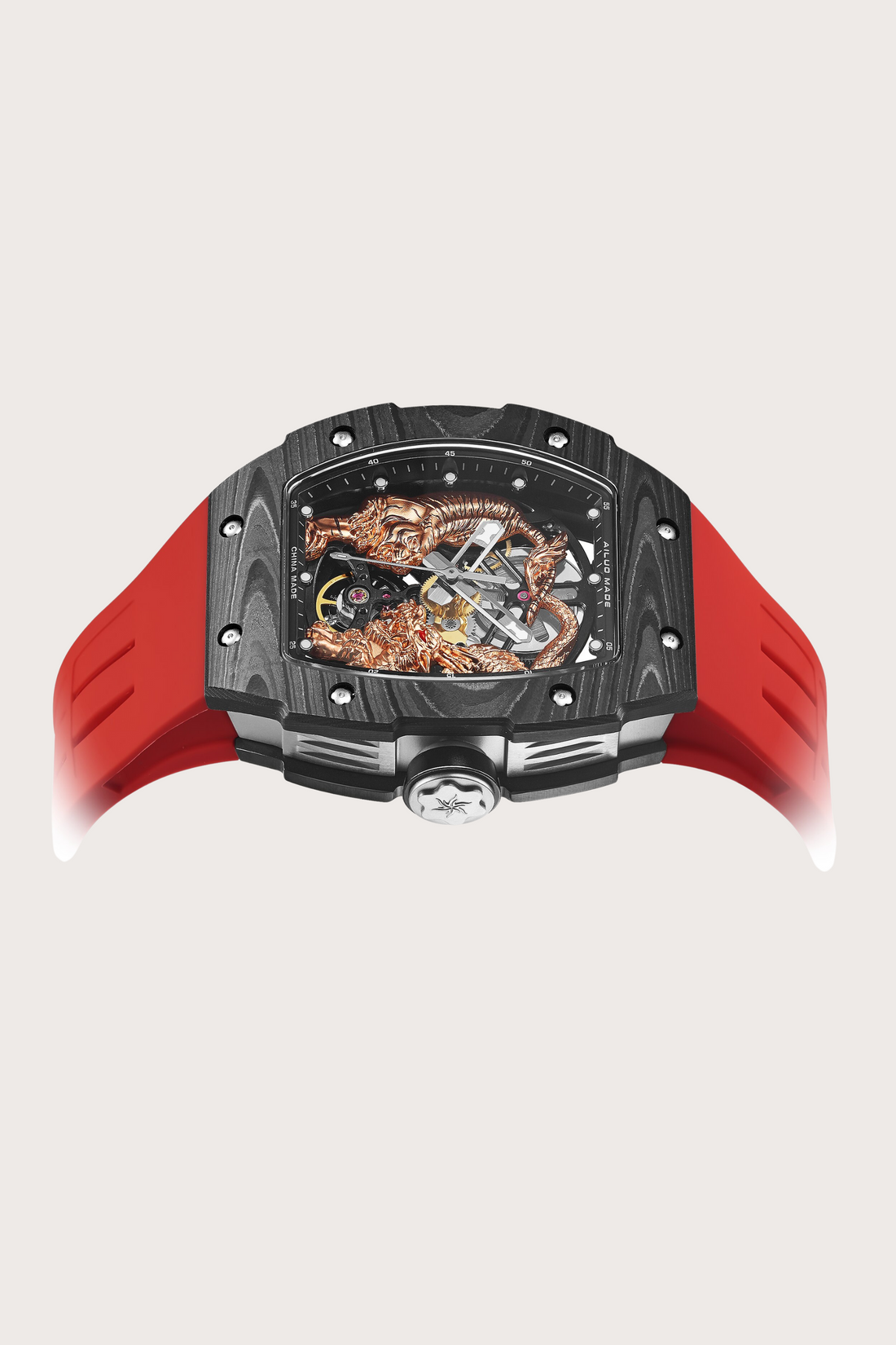 Men's Watch G6618 – Dragon & Tiger Edition Red Watch