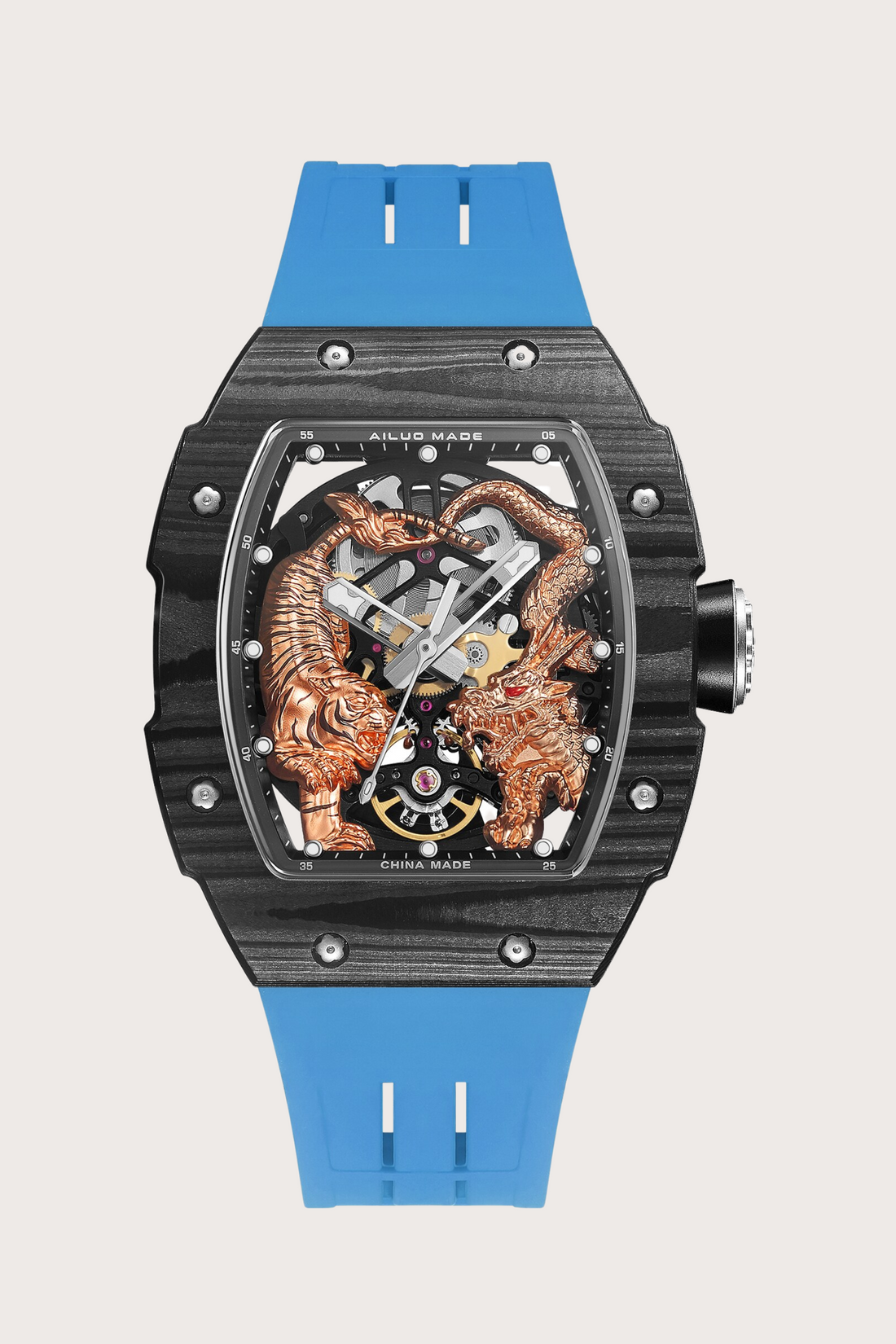 Men's Watch G6618 – Dragon & Tiger Edition Blue Watch