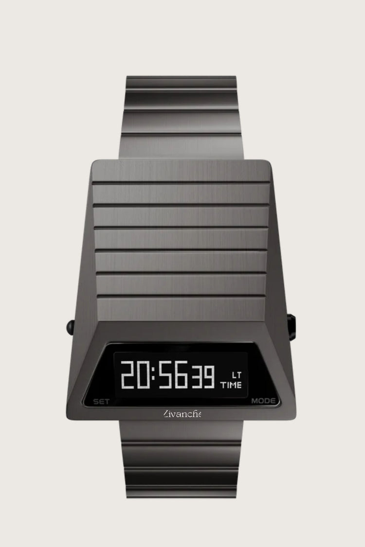 Armored Tank | Metallic Grey Digital Watch