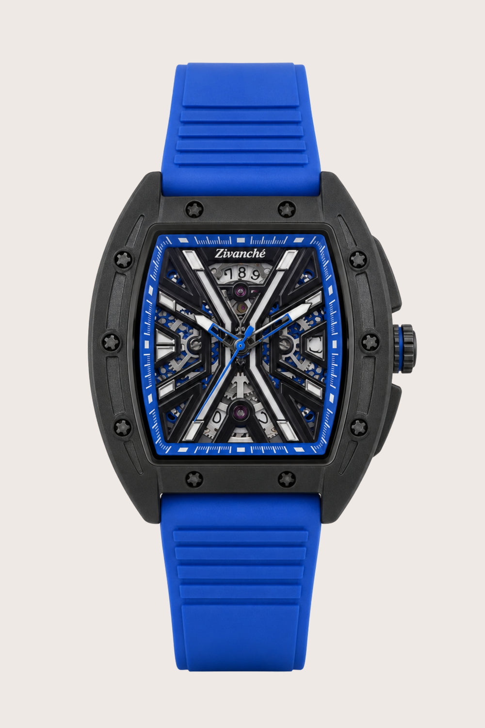 Hypervolt Black Blue Automatic Watch (44658704)