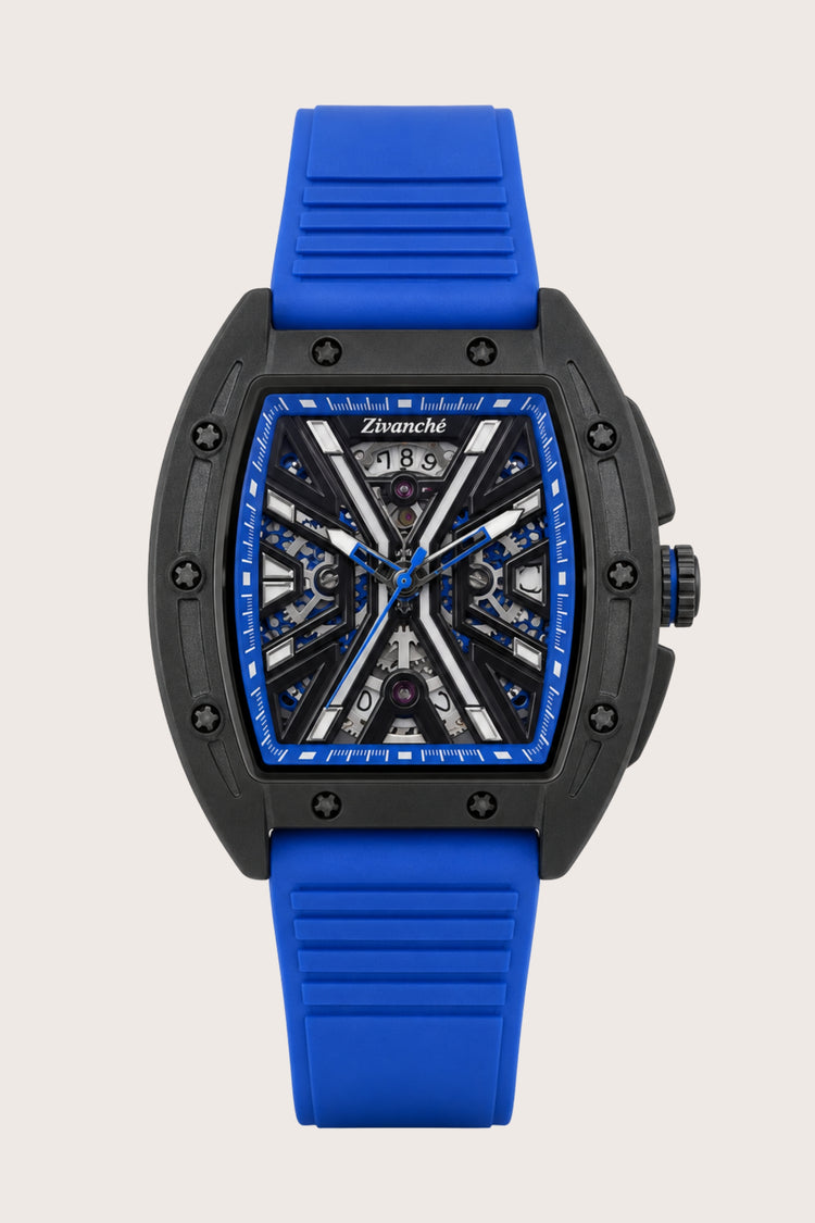 Hypervolt Black Blue Automatic Watch (44658704)
