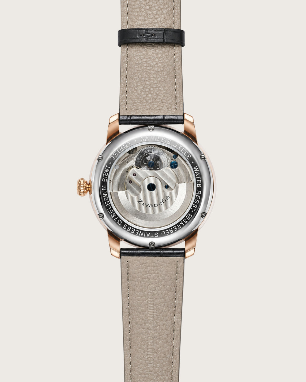 PandaVerse | Nature-Inspired Rose Gold Black | Fully Automatic Watch (42637478)