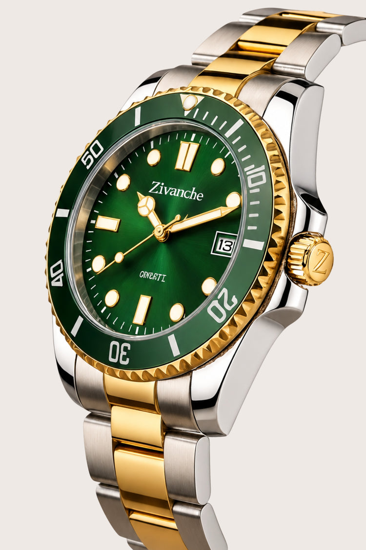 Royal Horizon Emerald Dual Tone Quartz Edition Watch (44658753)
