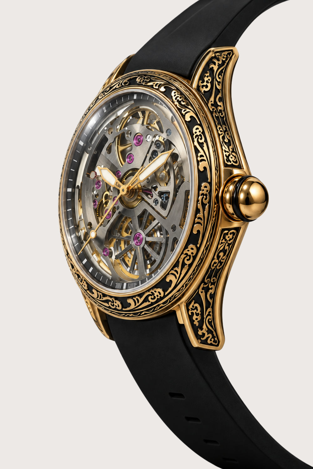 The Gilded Emperor Skeleton Automatic Watch