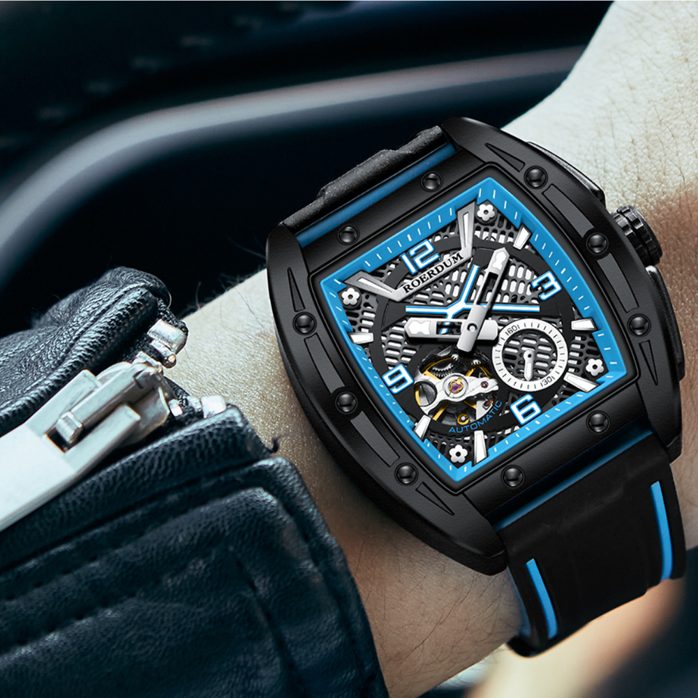 Windstorm | Black Blue Fully Automatic Watch| A Roerdum Edition