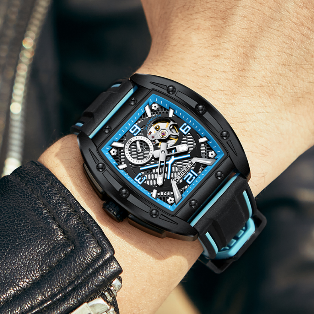 Windstorm | Black Blue Fully Automatic Watch| A Roerdum Edition