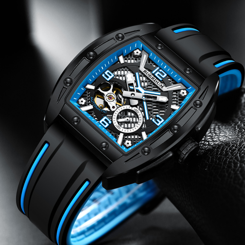 Windstorm | Black Blue Fully Automatic Watch| A Roerdum Edition