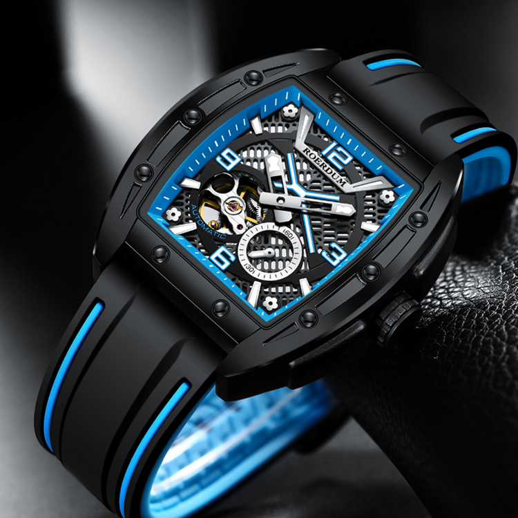 Windstorm | Black Blue Fully Automatic Watch| A Roerdum Edition