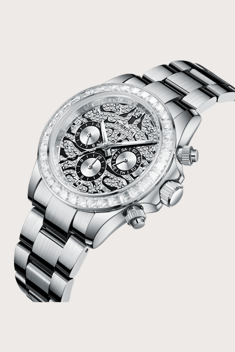 Tiger Daytona | Silver Fully Automatic Watch| A  Roerdum Edition - (ZIVROTGDTSLV0105)