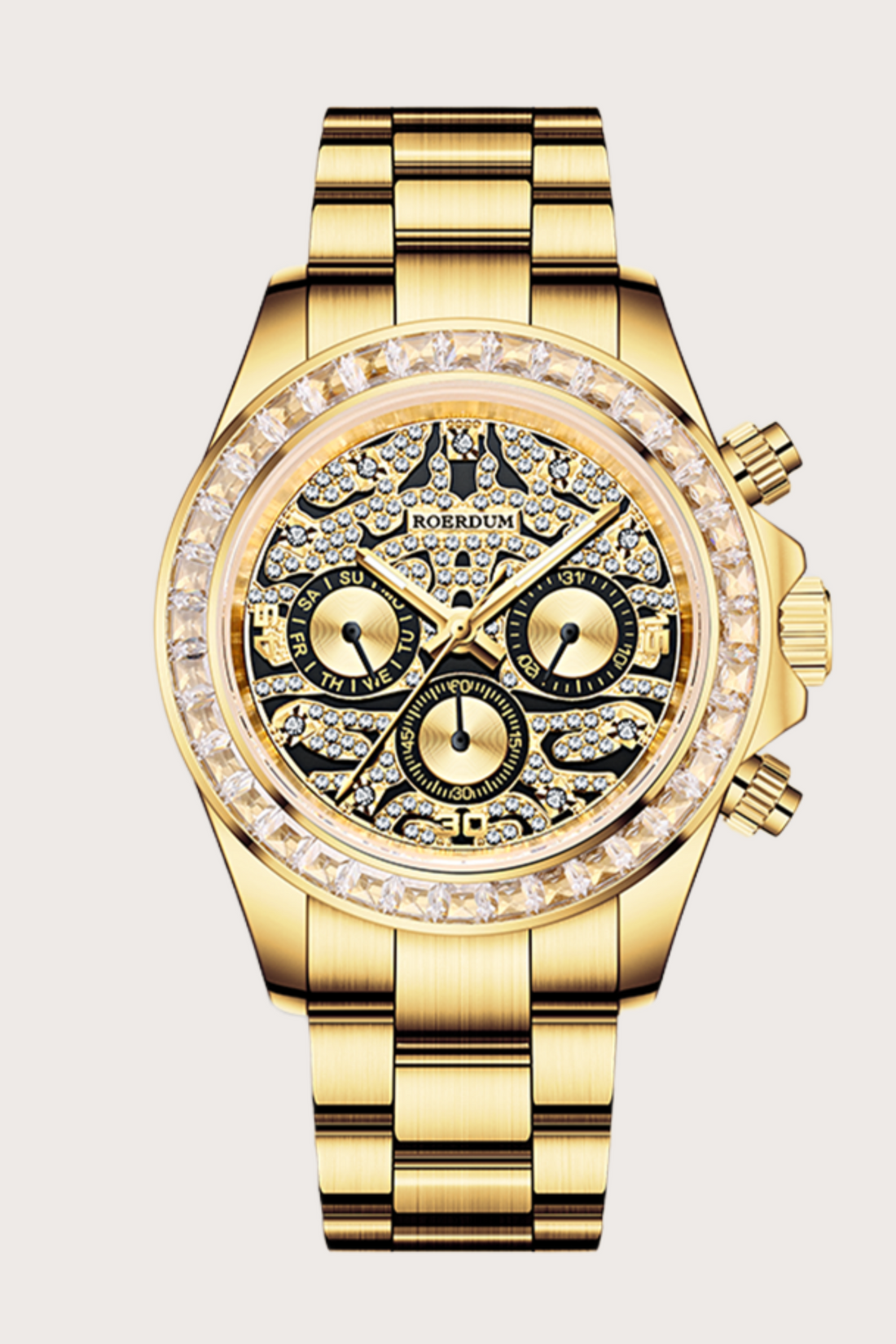 Tiger Daytona| Golden Black Fully Automatic Watch | A Roerdum Edition - (39907731)