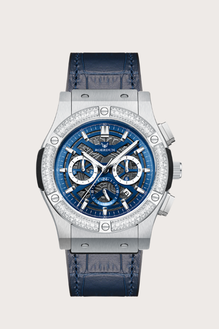 War-god| Blue Silver Fully Automatic Watch| A Roerdum Edition
